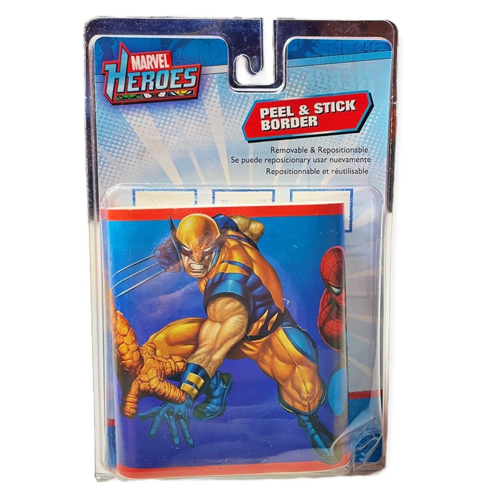 Vintage Marvel Heroes Wallpaper Removable Peel & Stick Border Paper